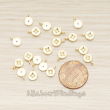 PD.1674 // Round Cubic Setting Shining Star Pendant, 2 Pc