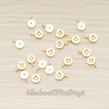 PD.1674 // Round Cubic Setting Shining Star Pendant, 2 Pc