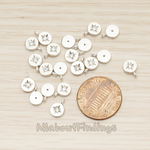 PD.1674 // Round Cubic Setting Shining Star Pendant, 2 Pc