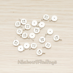 PD.1674 // Round Cubic Setting Shining Star Pendant, 2 Pc