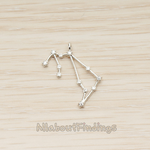 PD.1681 // Zodiac Constellations Line Cubic Zirconia Setting Pendant, 1 Pc