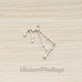 PD.1681 // Zodiac Constellations Line Cubic Zirconia Setting Pendant, 1 Pc