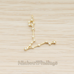 PD.1681 // Zodiac Constellations Line Cubic Zirconia Setting Pendant, 1 Pc