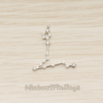 PD.1681 // Zodiac Constellations Line Cubic Zirconia Setting Pendant, 1 Pc