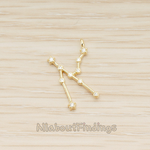 PD.1681 // Zodiac Constellations Line Cubic Zirconia Setting Pendant, 1 Pc