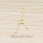 PD.1681 // Zodiac Constellations Line Cubic Zirconia Setting Pendant, 1 Pc