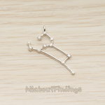 PD.1681 // Zodiac Constellations Line Cubic Zirconia Setting Pendant, 1 Pc