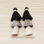 PD.1688 // Small Cotton Triple Layer Tassel Pendant, 1 Pc