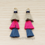 PD.1688 // Small Cotton Triple Layer Tassel Pendant, 1 Pc