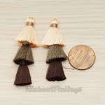 PD.1688 // Small Cotton Triple Layer Tassel Pendant, 1 Pc