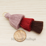 PD.1689 // Large Cotton Triple Layer Tassel Pendant, 1 Pc