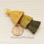 PD.1689 // Large Cotton Triple Layer Tassel Pendant, 1 Pc