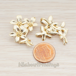 PD.169 // Flower Daisy Bouquet Pendant, 2 Pc