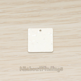 PD.1690 // Uneven Rugged Surface Square Pendant, 2 Pc