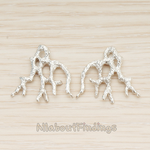 PD.1692 // Coral Bone Pendant, 2 Pc