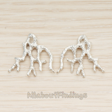 PD.1692 // Coral Bone Pendant, 2 Pc