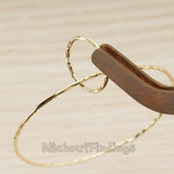 PD.1696 // Hammered Two Ring Linked Pendant, 2 Pc
