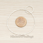 PD.1696 // Hammered Two Ring Linked Pendant, 2 Pc