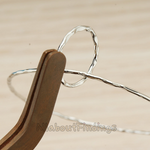 PD.1696 // Hammered Two Ring Linked Pendant, 2 Pc