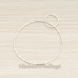 PD.1696 // Hammered Two Ring Linked Pendant, 2 Pc