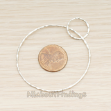 PD.1696 // Hammered Two Ring Linked Pendant, 2 Pc