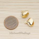 PD.1698 // Adjustable Folder Seashell Pendant, 2 Pc
