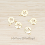 PD.1701-02 // Star Hole Pendant, 2 Pc