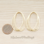 PD.1704 // Tied Circle Link Pendant, 2 Pc