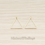 PD.1709 // Simple Triangle Link Pendant, 4 Pc