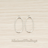 PD.1710 // Simple Oval Link Pendant, 4 Pc