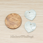 PD.1714 // Mother of Pearl Heart Pendant, 4 Pc