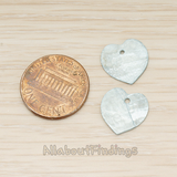 PD.1714 // Mother of Pearl Heart Pendant, 4 Pc