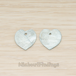 PD.1714 // Mother of Pearl Heart Pendant, 4 Pc