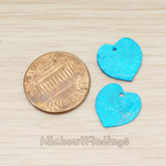 PD.1714 // Mother of Pearl Heart Pendant, 4 Pc