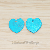 PD.1714 // Mother of Pearl Heart Pendant, 4 Pc