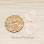 PD.1714 // Mother of Pearl Heart Pendant, 4 Pc