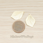 PD.1730 // Realistic Small Leaf Pendant, 4 Pc