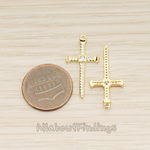 PD.1739 // Cubic Long Cross Pendant, 1Pc