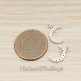 PD.1745 // Cubic Crescent Moon Pendant, 1Pc