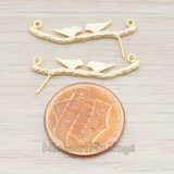 PD.176 // Flat Love Birds on Branch Pendant, 2 Pc