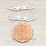 PD.176 // Flat Love Birds on Branch Pendant, 2 Pc