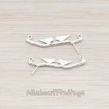 PD.176 // Flat Love Birds on Branch Pendant, 2 Pc