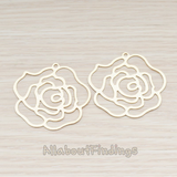 PD.203 // Silhouette Rose Pendant, 2 Pc