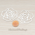 PD.203 // Silhouette Rose Pendant, 2 Pc