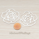 PD.203 // Silhouette Rose Pendant, 2 Pc