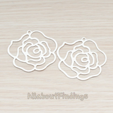 PD.203 // Silhouette Rose Pendant, 2 Pc