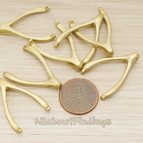 PD.205-02 // LARGE Wishbone Pendant, 2 Pc