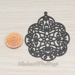 PD.209-02 // Large Gothic Filigree Pendant, 2 Pc