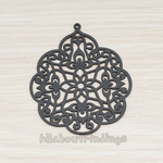 PD.209-02 // Large Gothic Filigree Pendant, 2 Pc