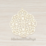 PD.209-02 // Large Gothic Filigree Pendant, 2 Pc